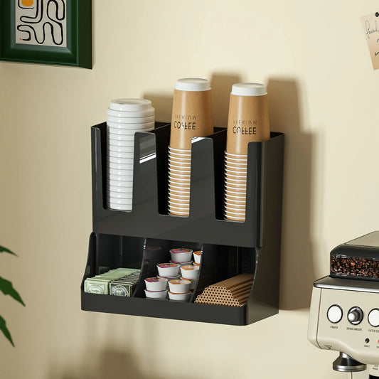 Moriselva Coffee Station Organizer — Your Wall-Mounted Café Corner, Perfected